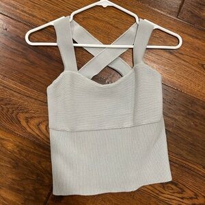 Abercrombie ottoman cross back sweater tank top